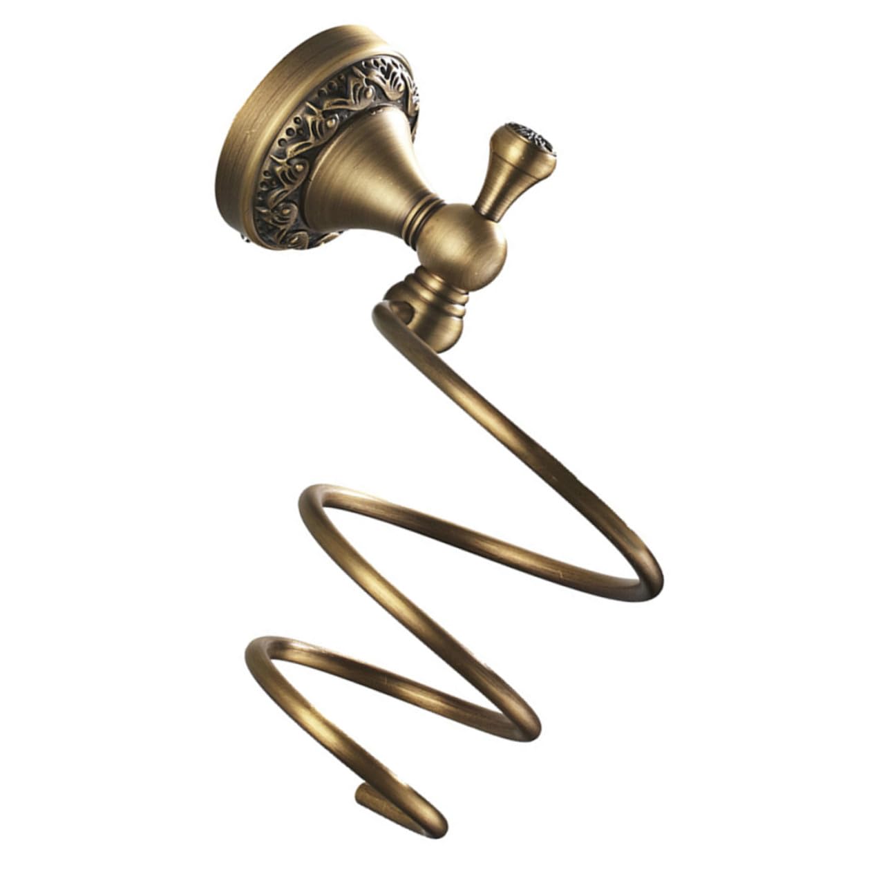 Soporte de Pared para Espiral Pelo de Dorado Secador | Cobre Protección contra Arañazos y Instalación Sencilla Acero Inoxidable Sujeción Firme