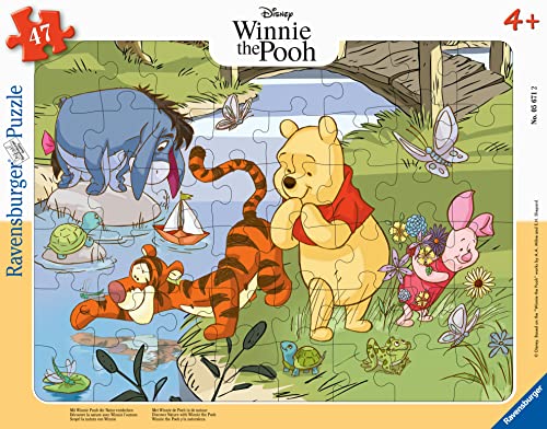 Kinderpuzzle 48 Teile - Disney Winnie Puuh - Mit Winnie Puuh die Natur...
