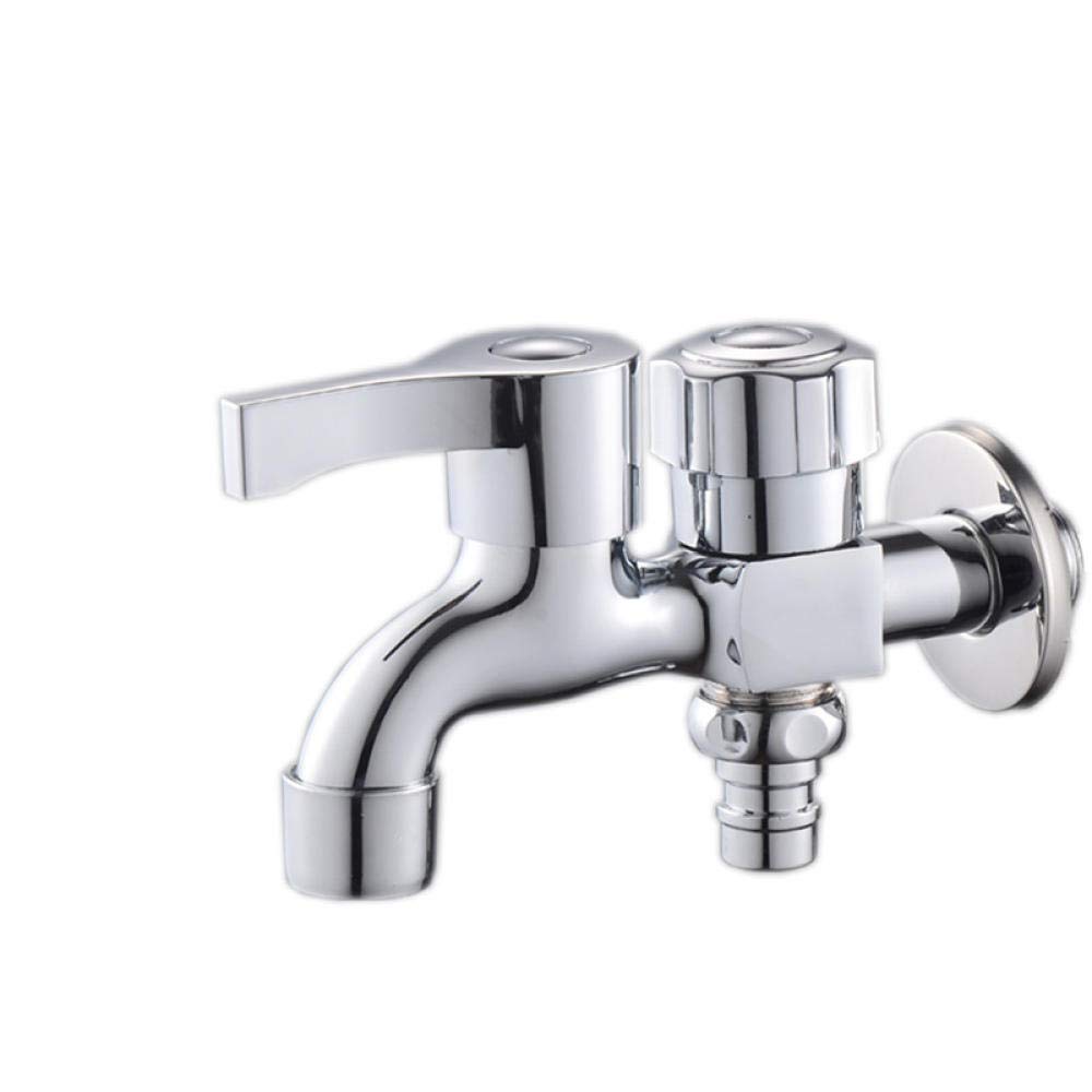 Leadless Fauce Tap Copper Front and Rear Double Washing Machine Faucet Copper Valve core mop Pool one into Two Water Multifunction NGRJG operates a Variety of Kitchen faucets,Bathroom Plumbing.