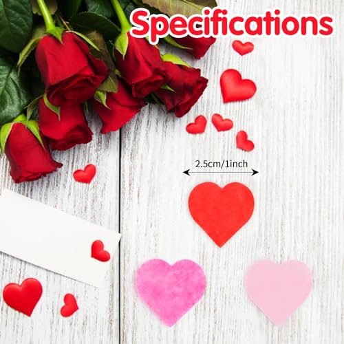 Image of FOIMAS 6000pcs Heart Paper Confetti,Valenitine's Dday Heart Tissue Paper Confetti for Valentine's Day Wedding Baby Shower Party Decoration
