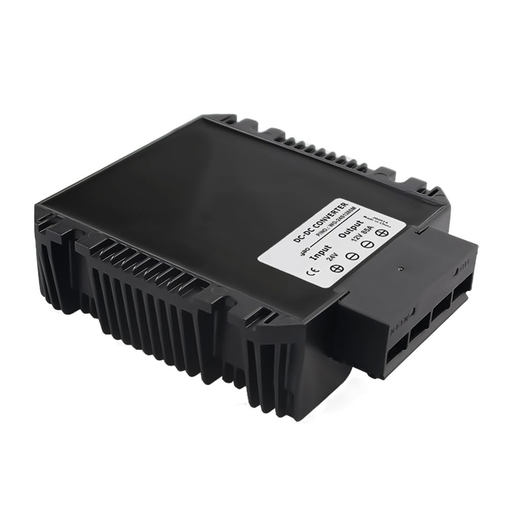 TPQZQAUEC 24V to 12V 13.8V 85A 100A DC to DC Buck Converter 24V-12V Step Down Car Boat LED Power Supply Voltage Transformer 1000W(13.8V 100A)
