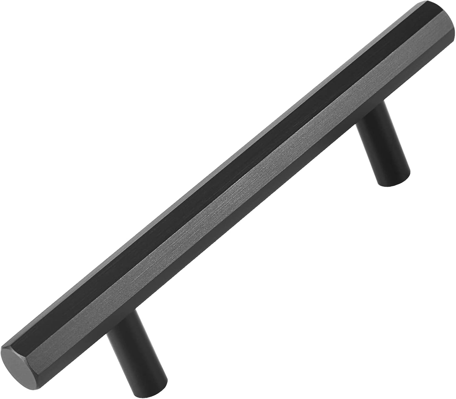 TresCasa 1 Pack Drawer Black Door Knob 5 Inch Overall Length Matte