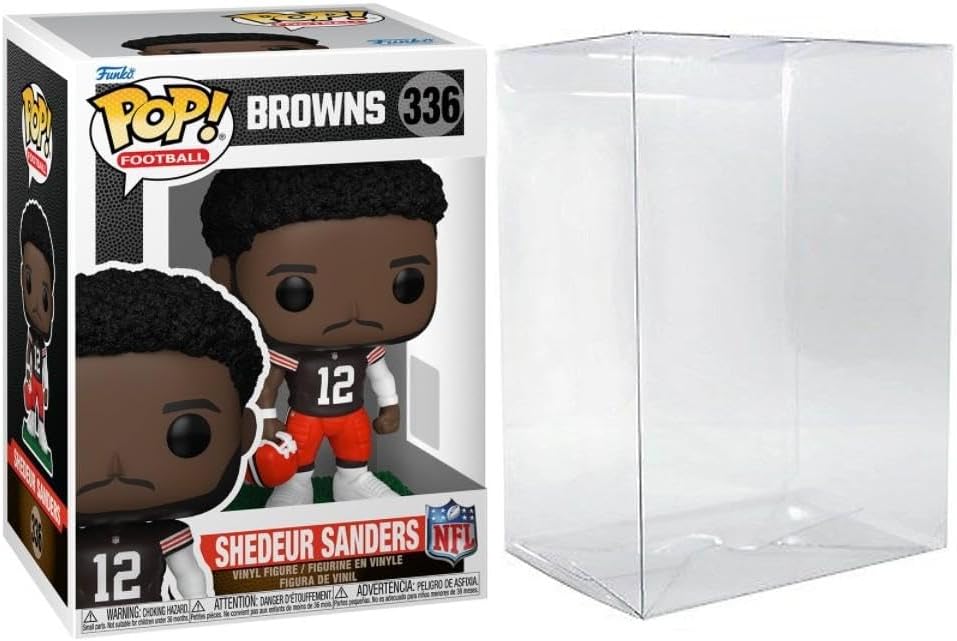 Funko Pop! NFL Cleveland Browns Shedeur Sanders Vinyl Figure #336 with Protective Case