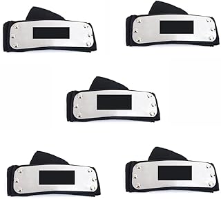 5-piece headband metal role-playing headband party birthday party supplies anime role-playing accessories (black)