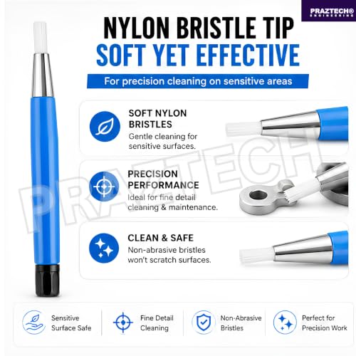 Nylon Scratch Brush Pen Set 4 Pcs for Gentle Cleaning, DIY & Detailing image 5