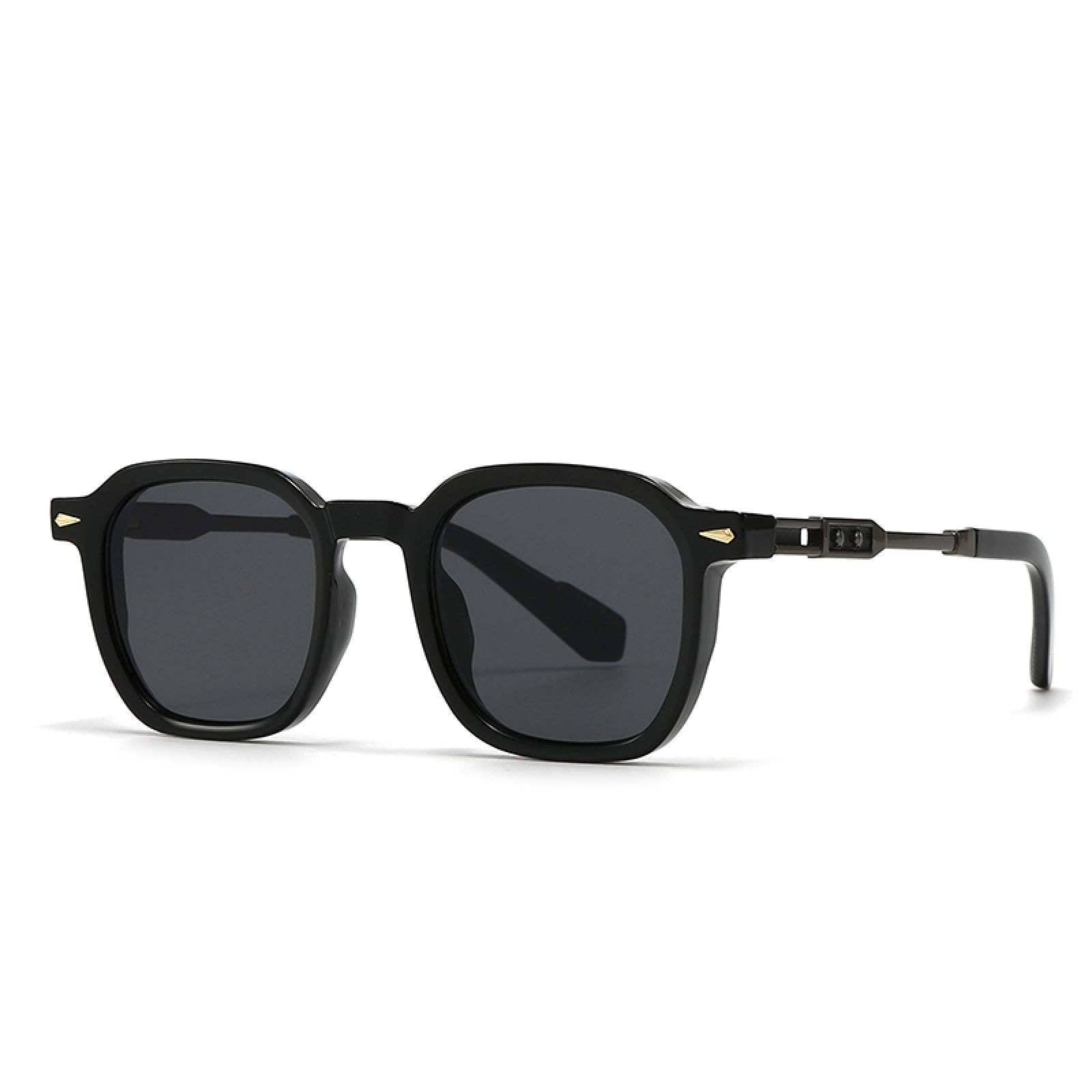 Modne męskie okulary lotnicze retro okrągłe okulary przeciwsłoneczne