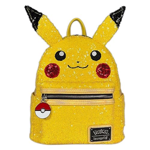 Sac à dos Pikachu haut de gamme à sequins de la collection Pokémon