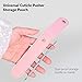 Protective Sleeve Cover for Cuticle Pusher Dead Skin Remover Tool, PU Leather Case for Nail Art Eyelash Tweezers Storage Bag (black)
