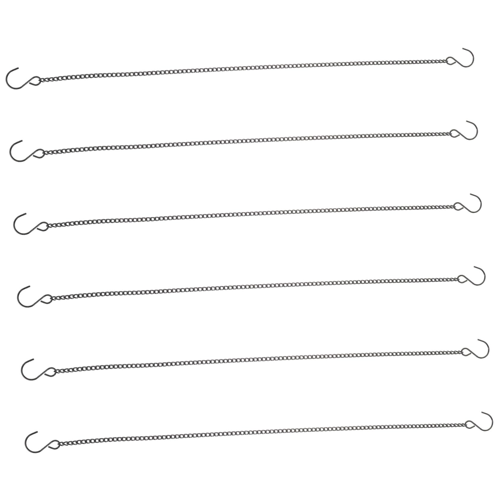 POPETPOP 5 Ensembles Pot Suspendus Chaîne Suspendus Cadre La Chaîne Cintres Suspendus Lampe Plante Cintre Remplacement Chaîne En Métal Pot De Fleurs Chaîne Suspendus Chaîne Pour 6 pièces * 5