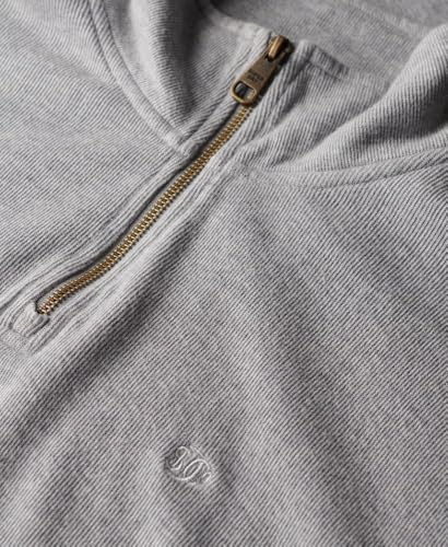 Pull côtelé à col zippé Superdry - vue 7