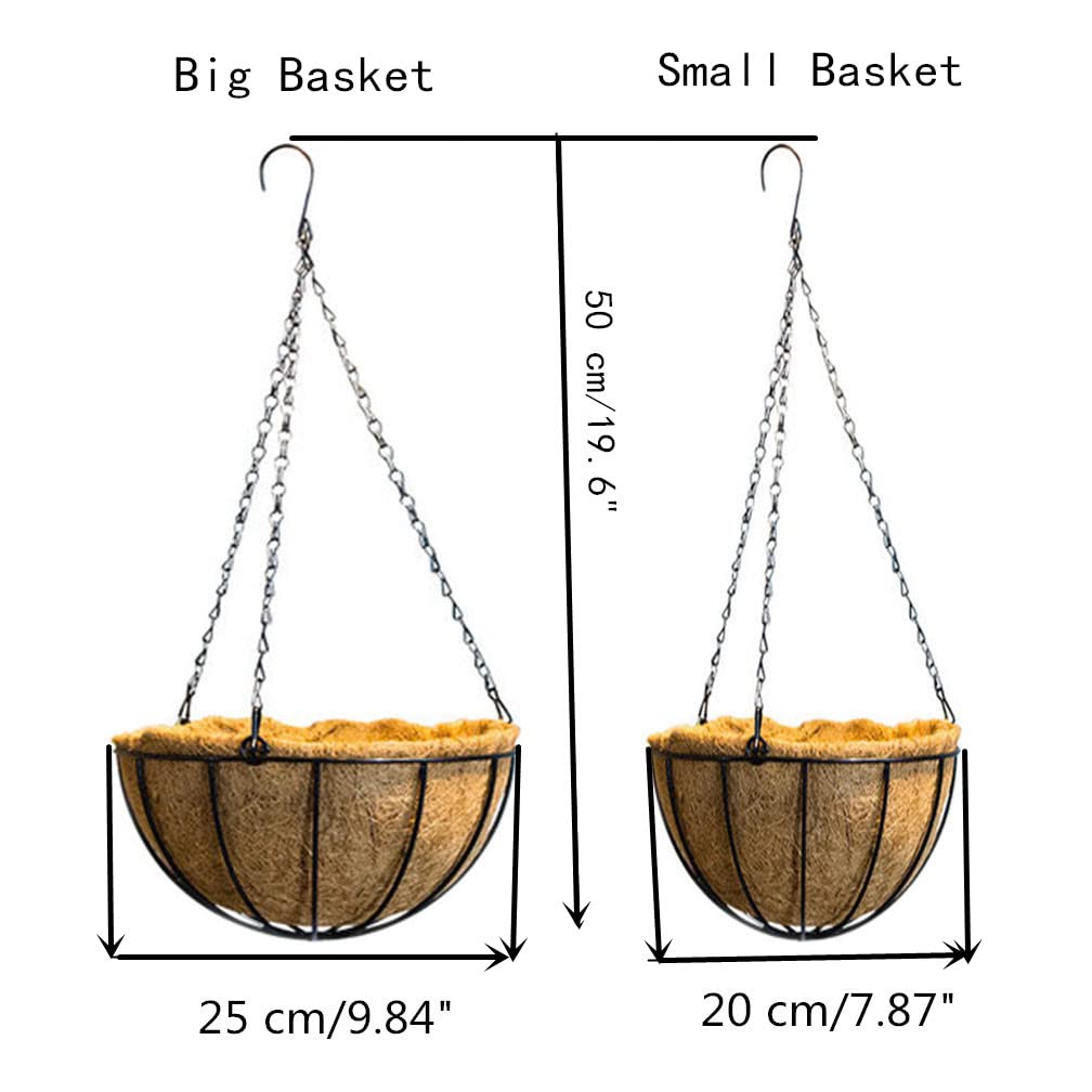 Mynse Flo Hanging Basket Artificial Ferns Green Plant Hanging Flowerpot