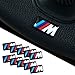 JD PARTS LLC 10pcs Self-Adhesive M Tec Sport Badge Sticker Emblem fits BMW M3 M5 M6 Wheel New