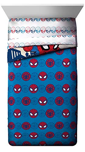 Image of Disney Spidey Friends Twin Comforter Set 4 Piece Kids Bedding, Blue