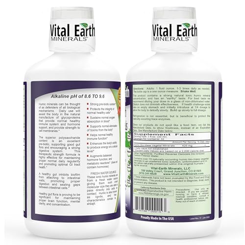 Vital Earth Minerals SSH_00855748000153 Super Strength Humic Minerals – Fulvic Acid Supplement thumb #1