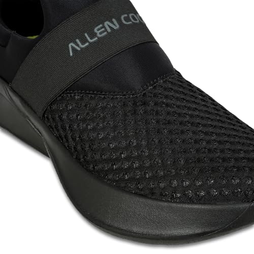Image of Allen Cooper Training,Atheletic,Gym,Sports Comfortable Extra Max Cusion with Memory Foam Insole,Anti Skid Tech Grip Walking Shoes for Men(10524 Black /White-Sizes 6,7,8,9,10)