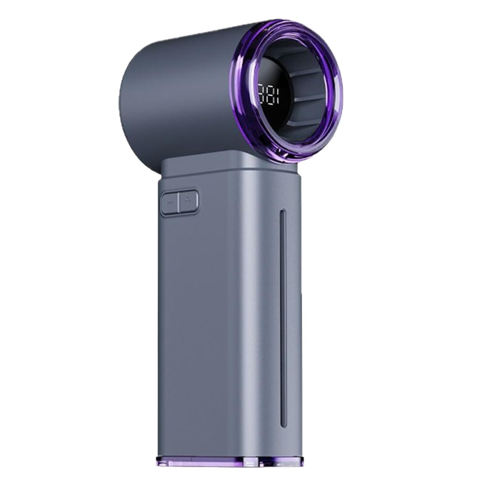Ventilateur portable turbo réglable et rechargeable avec écran numérique pour voyage