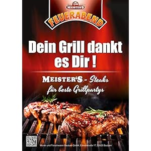 Bautzner mosterd steakvlees | gemarineerd grillvlees met bier, zwarte bier, kruiden en mosterdmarinade | vers steakvlees voor grill en pan (kruiden, 600 g)