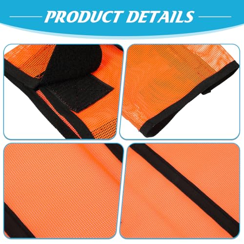 Image of Jexine 12 Fly Boots for Horse Set of 12 Loose Breathable Mesh Horse Fly Sheets Protective Horse Leg Wraps Leggings for Preventing Flies and Mosquitoes Bites (Pink, Blue, Orange)