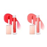 New York Lifter Gloss Hydrating Lip Gloss Bundle with Hyaluronic Acid, Sweetheart Sheer Red and Peach Ring Sheer Peach, 1 Count Each