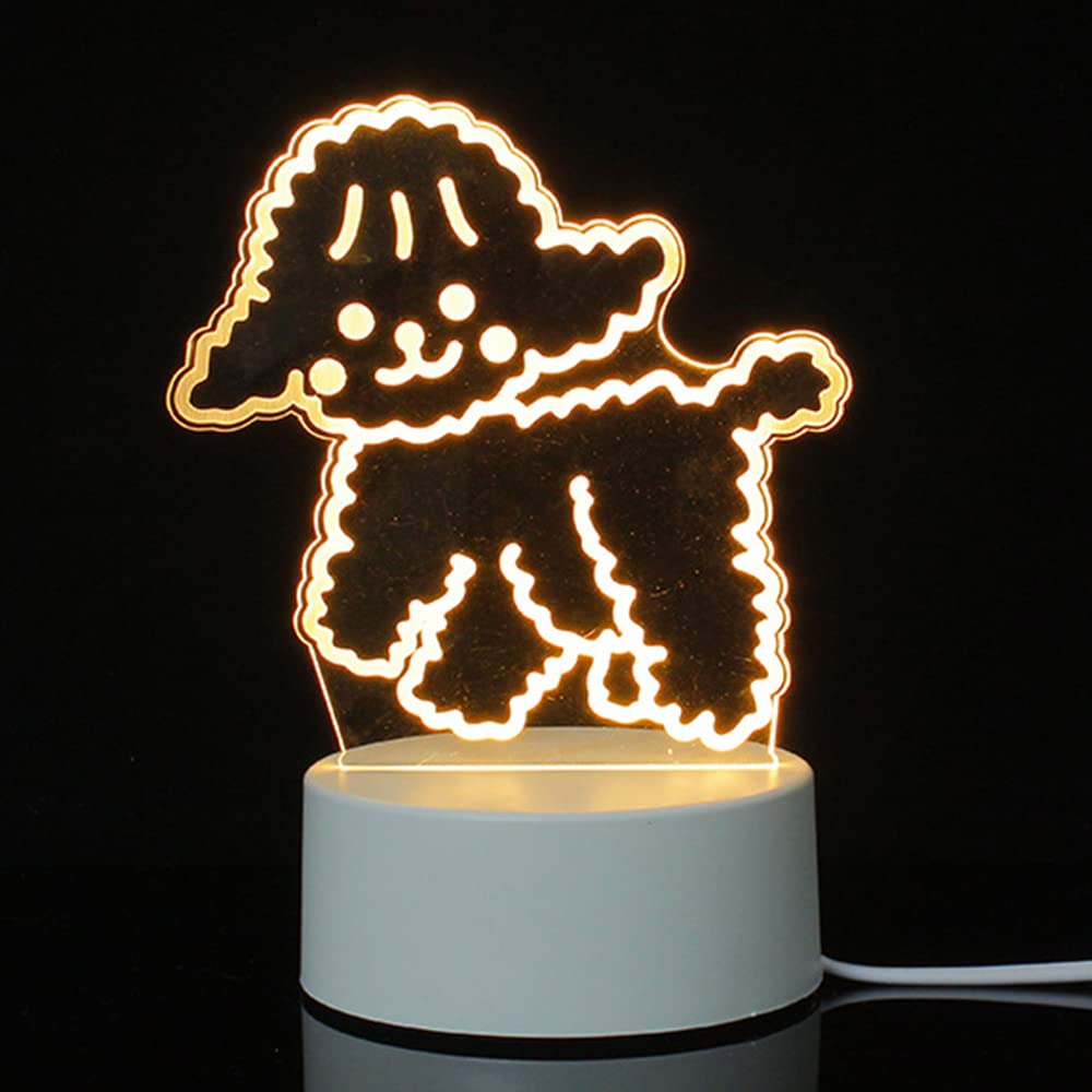 Ulalaza Night Light 3D Illusion Lamp Warm Light Lights Bedroom Living Room Decorations Christmas Halloween Birthday Gifts for Kids Children Teen