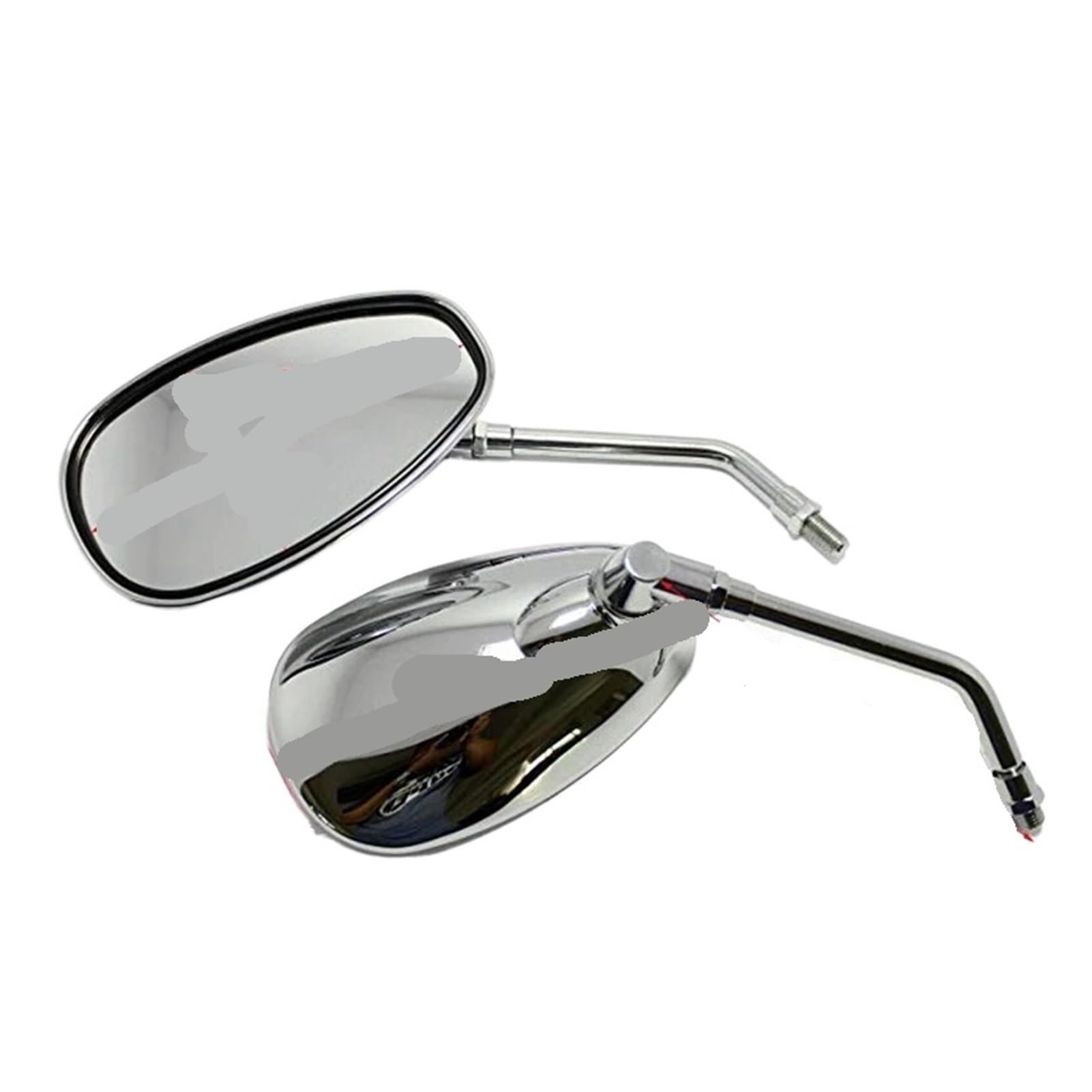 Chrome Motorcycle Mirrors – Fits Honda Shadow Spirit 750/1100, VTX1300/1800 & More – 10mm Thread