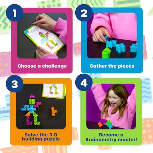 Learning Resources STEM Explorers Brainometry - 3D Puzzle Games for Kids, Kids Travel Games, Brain Teaser Puzzles, Pattern Memory Game, Brain Game Toys, Classroom Toys, 5 Year Old Boy and Girl Gifts - Image 4