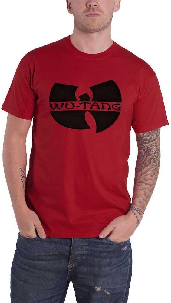 Amazon.com: Men's Wu Tang Clan Logo T-Shirt Small Red : Clothing