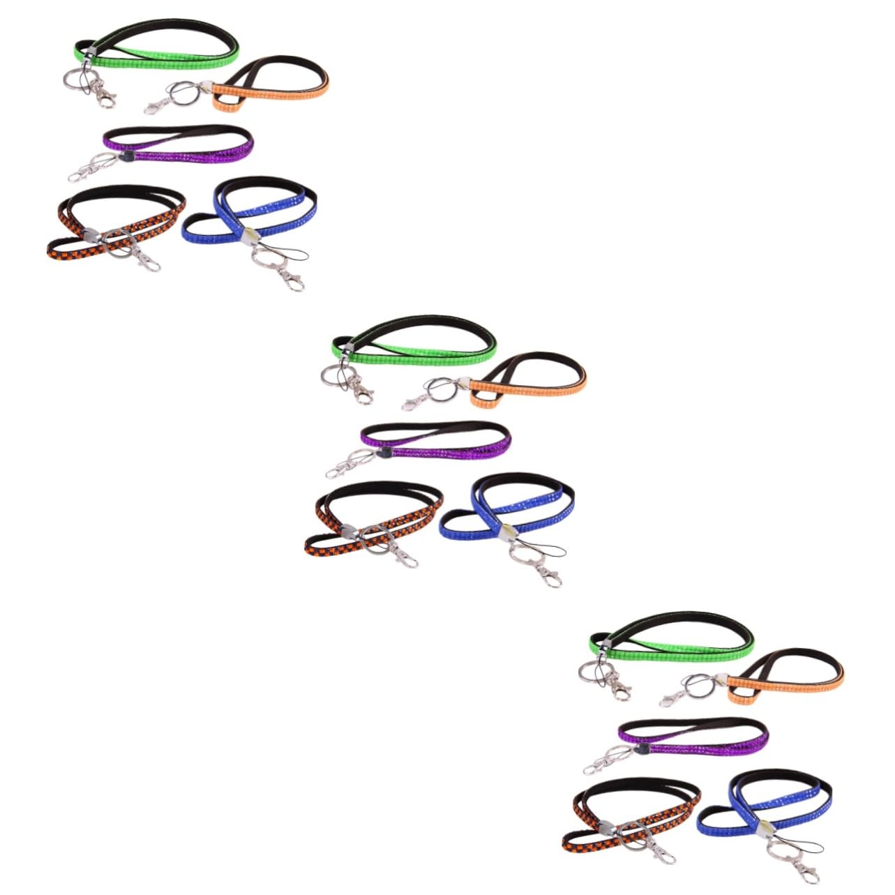 3 Set Cinghia Per Telefono Lanyard Con Strass Per Sicurezza Tracolla Per Cellulari E Chiavi Casual Per Attività Colore Casuale 5 Pezzi * 3
