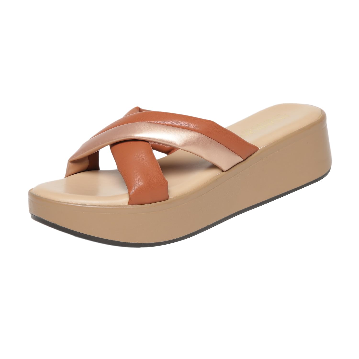 monrow Fancy and Stylish Extra Cushioning and Comfortable Light Weight Fashion Women Flatform Heels for Women and Girls-picture-16