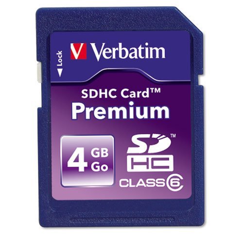 Verbatim Premium SDHC Card, 4GB, EA - VER96171