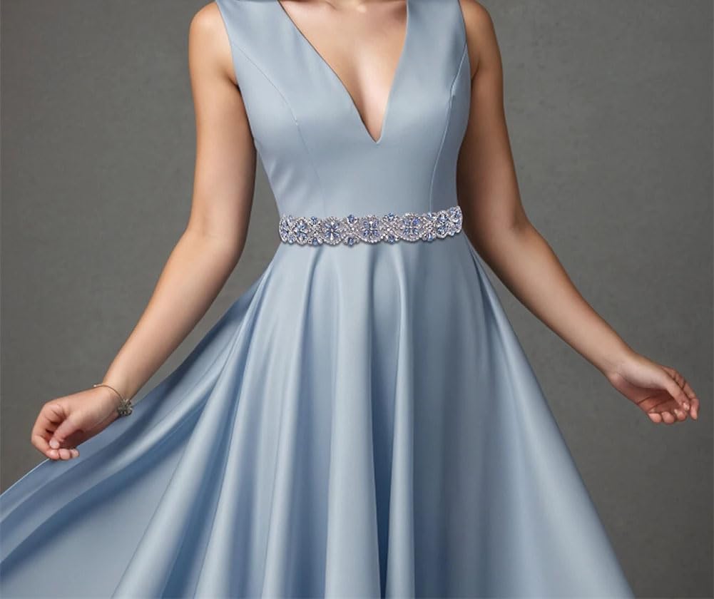 Cinturón de diamantes de imitación para boda, vestido de banquete, accesorios de regalo de vacaciones, cinta de disfraz