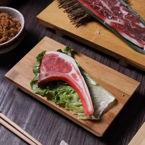 Plato de Bambú Grande para Servir Sushi y Sashimi miniatura 2