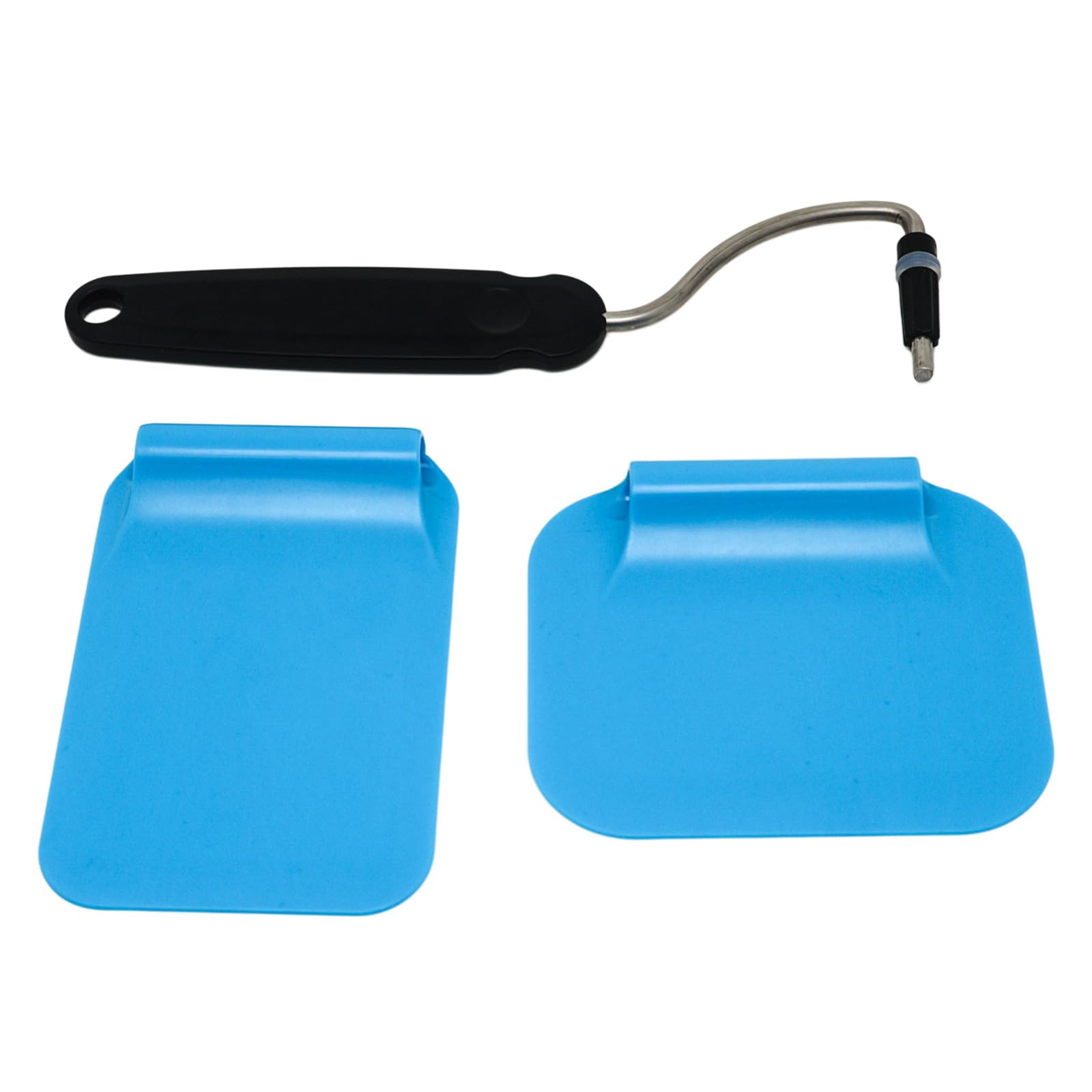 Blue Adjustable Angle Spatula Non-Stick Reusable Cooking Spatulas With Swappable Heads For Eggs Pancakes Burgers