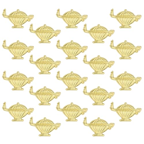 Image of SHOP AWARDS AND GIFTS Gold Lamp of Learning Chenille Lapel Pins for Students Appreciation Award School, Bulk Pack of 20, Poly Bagged, 1-1 /8 Inch