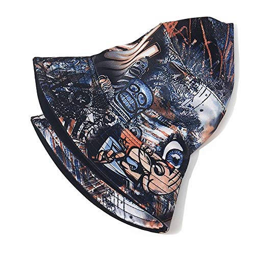 Image of Quanhaigou Bucket Hat for Men Women,Packable Reversible Printed Sun Hats,Fisherman Outdoor Summer Travel Hiking Beach Caps