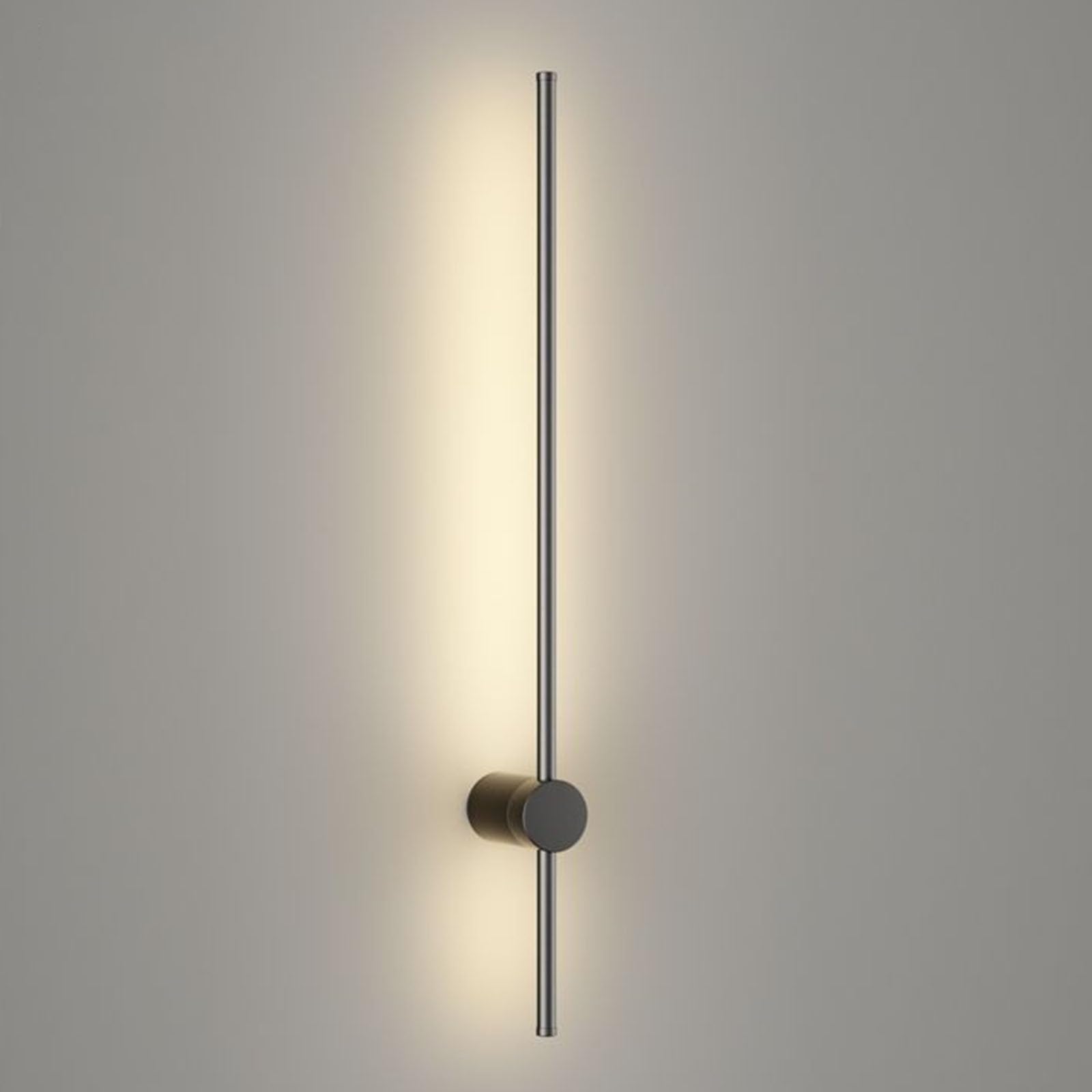 Kinkiety, Zestaw 2 nowoczesnych, prostych liniowych kinkietów LED, 3000K(Black,100cm)