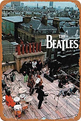 OSONA The Beatles Rétro nostalgique Art traditionnel rouille couleur étain Logo publicité frappante décoration murale… - Les Beatles, Paul McCartney, John Lennon, RIngo Starr, George Harrison OSONA The Beatles Rétro nostalgique Art traditionnel rouille couleur étain Logo publicité frappante décoration murale…