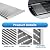ZCLYUYA 17" Emitter Plate Grill Replacement Parts for Charbroil Tru-Infrared 463644220 463642316 G362-2100-W1 2-Burner Gas Grills Emitter for Charbroil Grill Replacement Parts 463632320 463675016