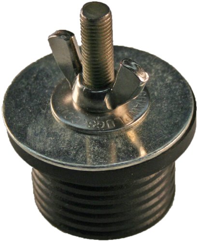 Shaw Plugs 72005 Wing Nut Expandable Neoprene Rubber Plug with Zinc Plated Steel Hardware, 2