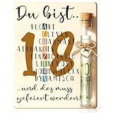 Ivrmtal Holz-Geldgeschenk zum 18. Geburtstag mit Reagenzglas – Originelles Geldgeschenk aus Holz, Geburtstagsgeschenk & Dekoration für Männer & Frauen