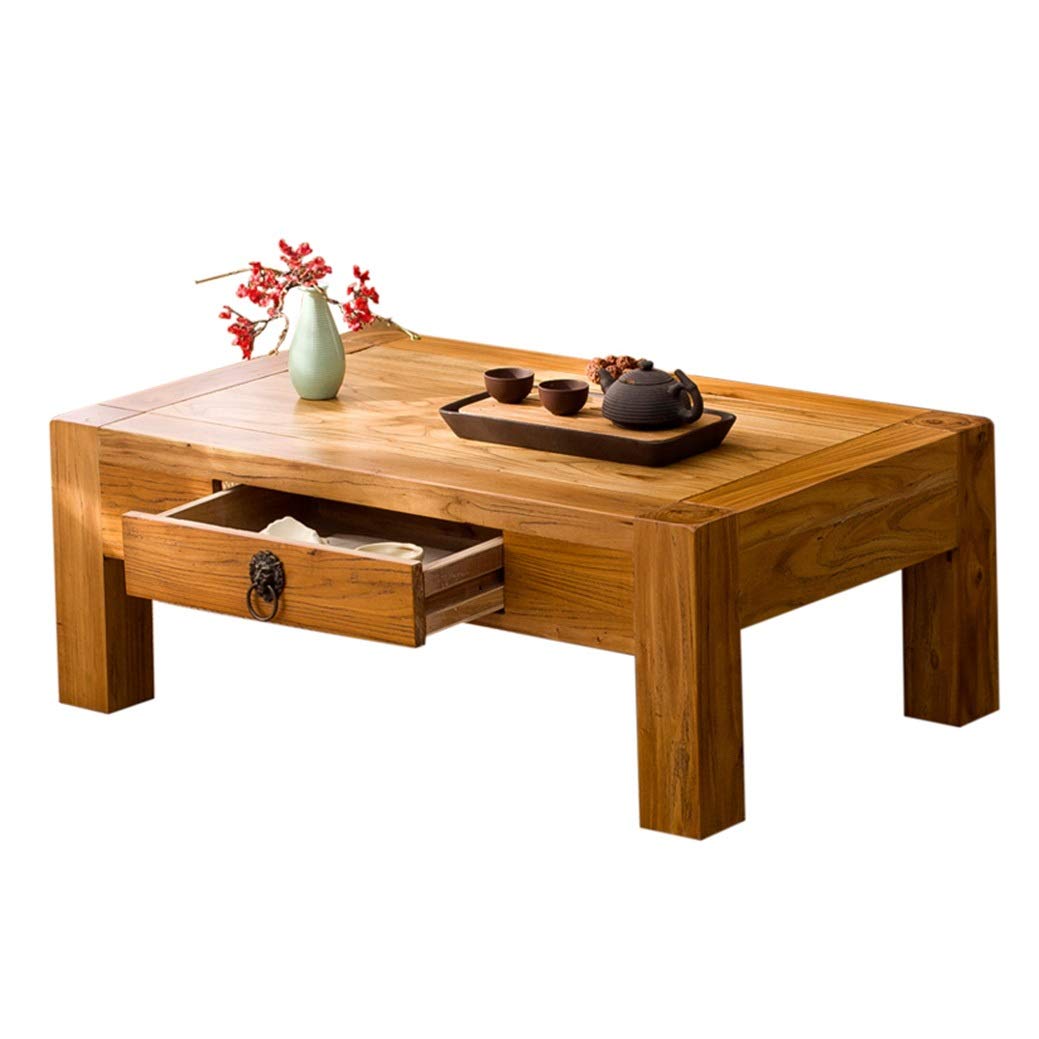 Table basse en bois salon petite table à thé balcon et bureau d'étude