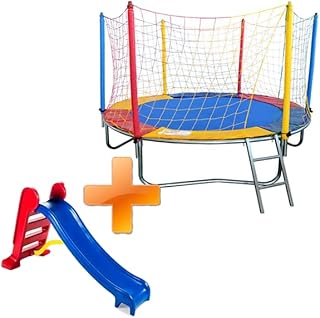 Kit Playground - Cama Elástica Pula Pula 2,30m + Escorregador Médio