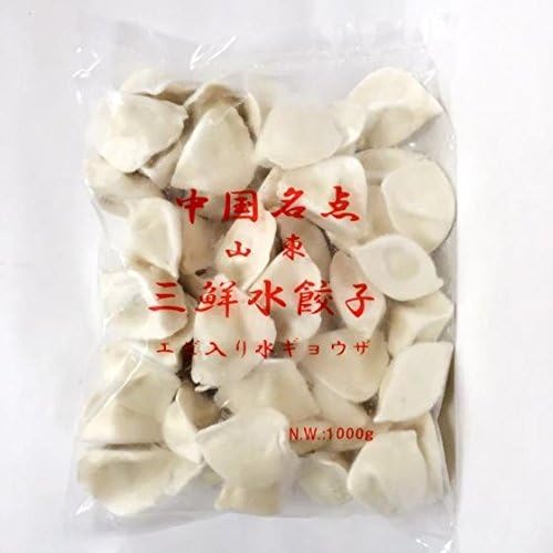 Amazon 山東三鮮水餃子 小エビ入り水ギョーザ 厚皮 山東名産 中華食材 冷凍食品 1kg 華華百貨店 冷凍食品 冷凍惣菜 通販