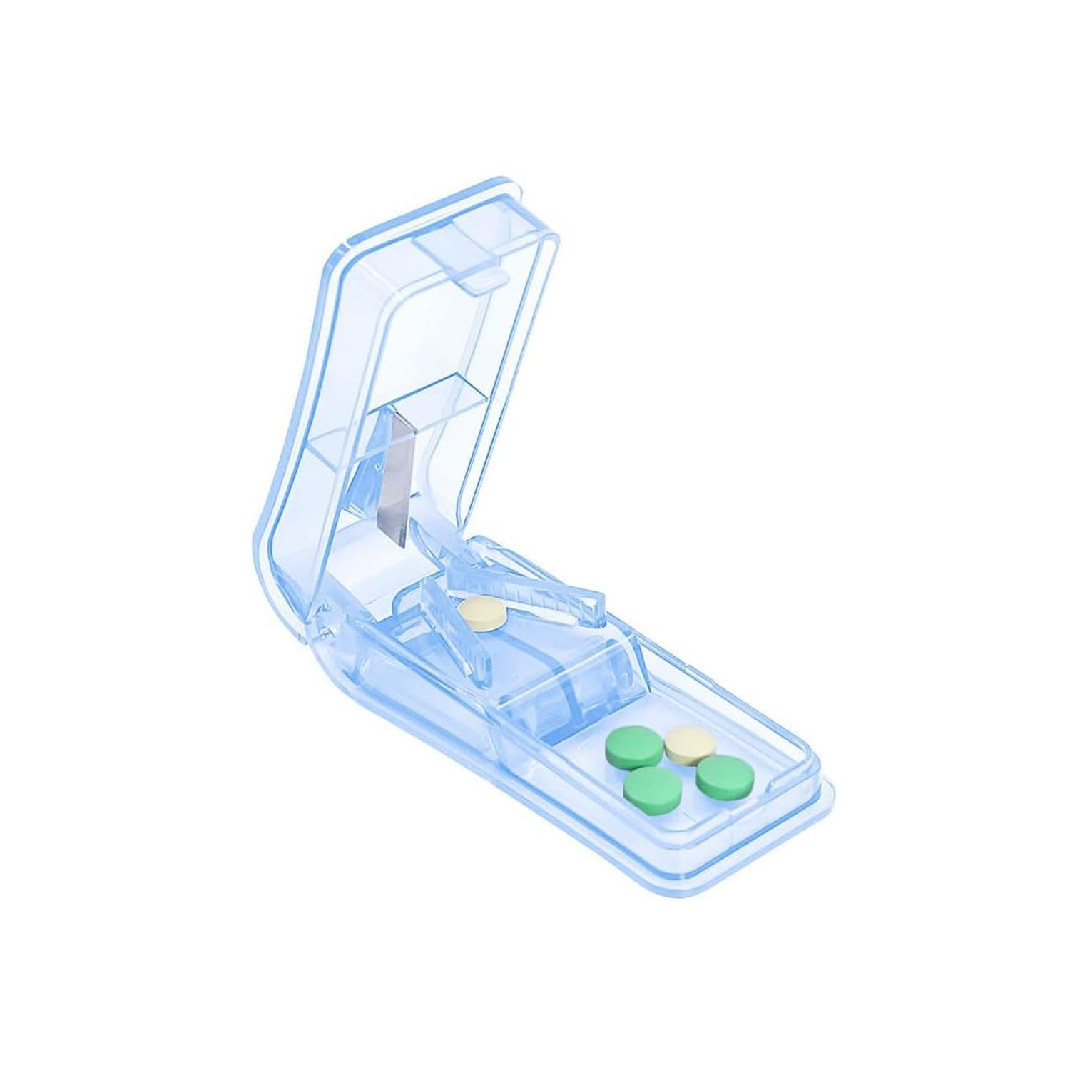 SHREETA Pill Cutter for Small Pills, Tablet Splitter with Blade Guard, Safety Medicine Slicer, Medication Vitamin Divider Cutting Drugs-picture-16