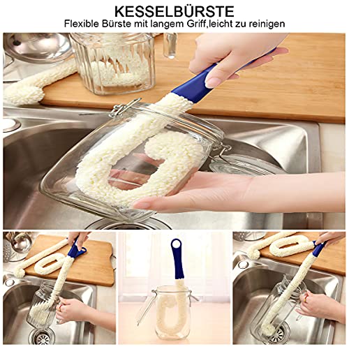 FHzytg Shisha-Reinigungsset Bürstenset,Shisha Zubehör zur Reinigung von Wasserleitungen, Shisha Reinigungset Bürsten Set… – Bild 5