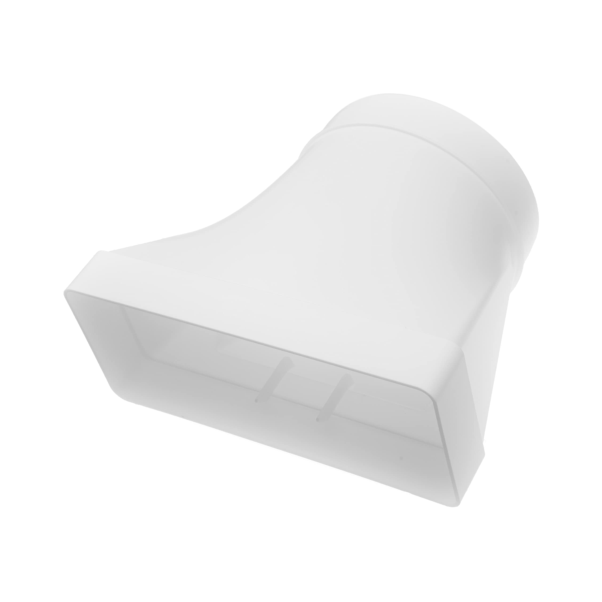 Repa Market 220 x 90 mm Tubo de conexión rectangular para tubo redondo - 150 mm - Conexión - Sistema de ventilación de aire - Elemento de ventilación para espacios limitados.