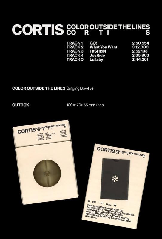 COLOR OUTSIDE THE LINES CORTIS Album [Singing Bowl ver.]+Pre Order