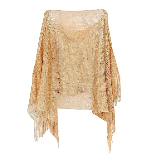 TIANQUXNGI Traje de baño de malla transparente para mujer, de manga larga, bikinis, borlas, playas