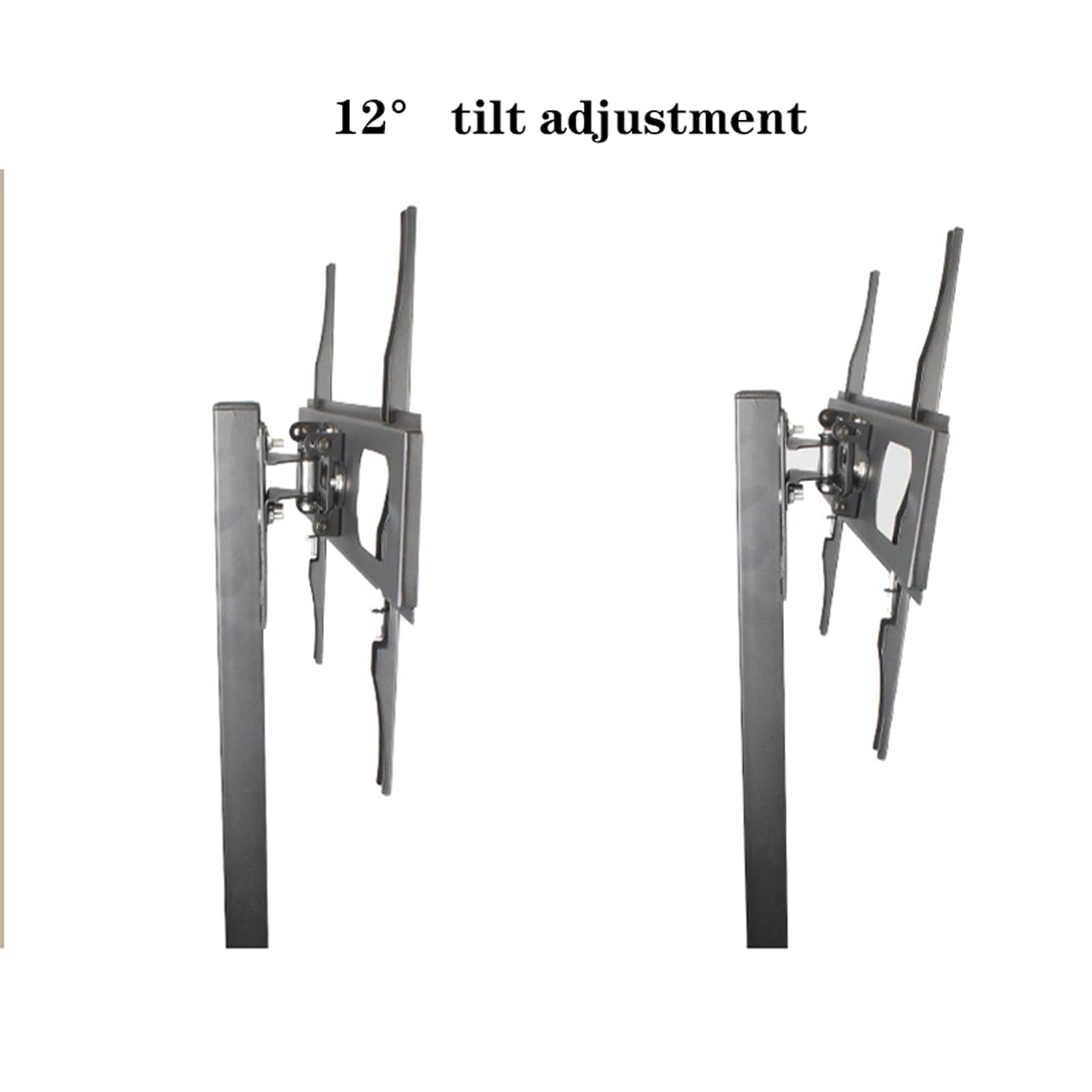 Soporte de TV de Piso Soporte de TV de Piso Montaje de Monitor de TV móvil Soporte Giratorio e inclinable Soporte Universal para TV LCD de 32" a 55" Altura Ajustable, soporta hasta