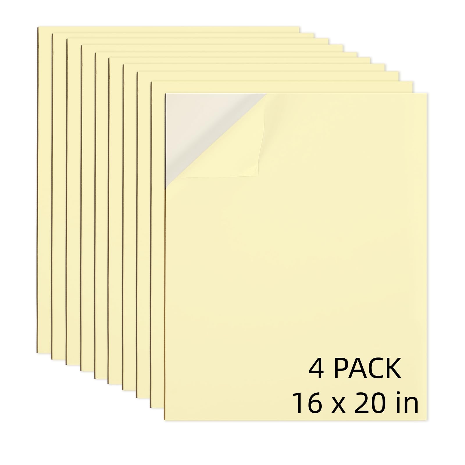 Photo 1 of AXELIP Self Stick Mounting Board 16 X 20 inch 2mm Thickness, for Cross Stitch, Photo Frame Backing ?4 Pack?